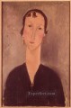 woman with earrings Amedeo Modigliani